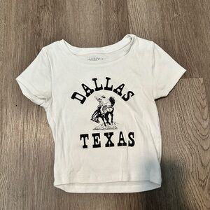 Aeropostale White Short Sleeve Tee Dallas Texas